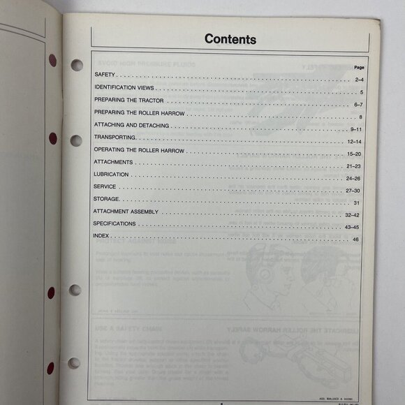 John Deere 970 Series Roller Harrows Operator's Manual OM A49623 Issue J4 dealer - Picture 7 of 13